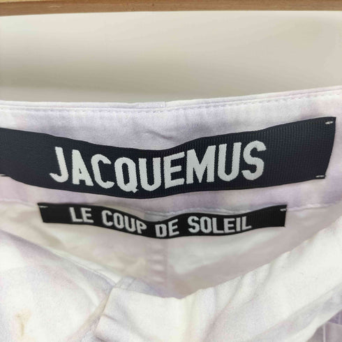 ジャックムス JACQUEMUS LE COUP DE SOLEIL フランス製 フロントボタン デザイン チェック柄 スカート レディース FR:36